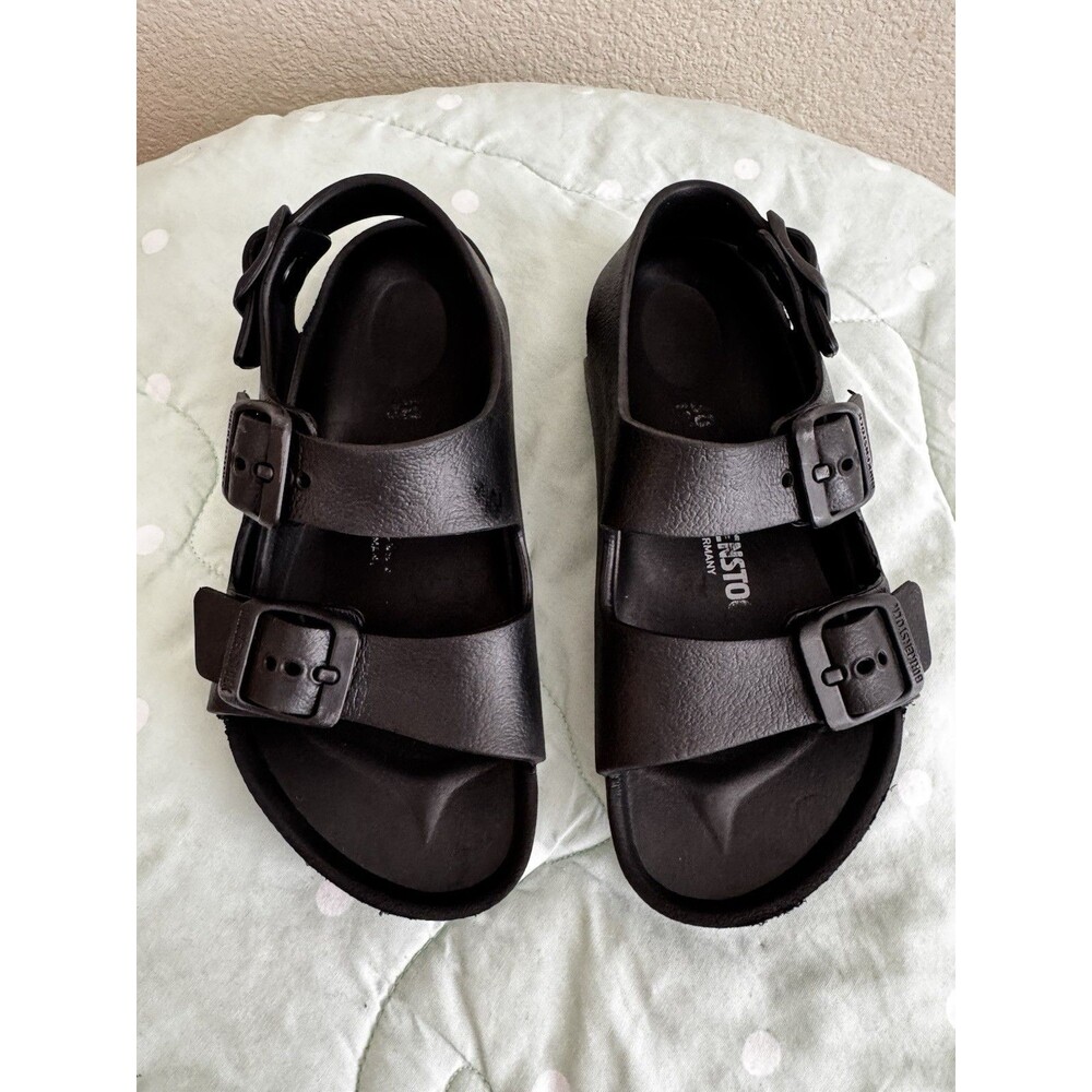 Birkenstock Milano Eva Summer Sandals for Kids Size 30 (US 12-12.5), Black